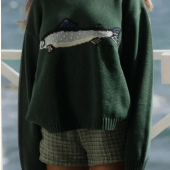 Dairy Boy Fisherman Daughter's Sweater NWT XS - Picture 2 of 5